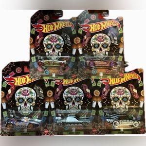 Hot Wheels Dia De Los Muertos Day of Dead Halloween Complete Set Mattel 2023 New